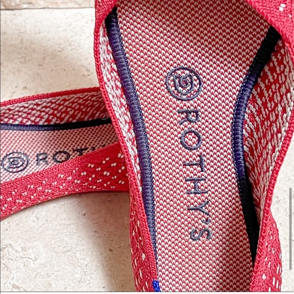 Rothy's The Point in Red Apple Honeycomb - Picture 8 of 11